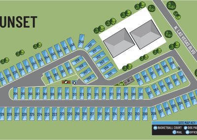 Sunset Manufactured Home Site Map